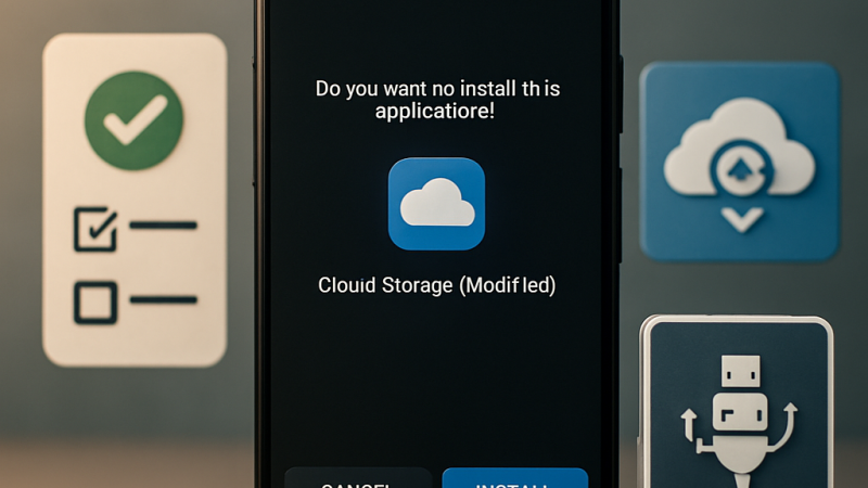 Как установить модифицированный клиент облачного хранилища на Android